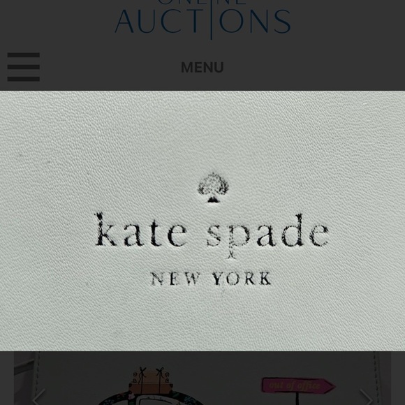 Kate Spade Light Green Wallet with Floral Car Motif - Picture 2 of 6